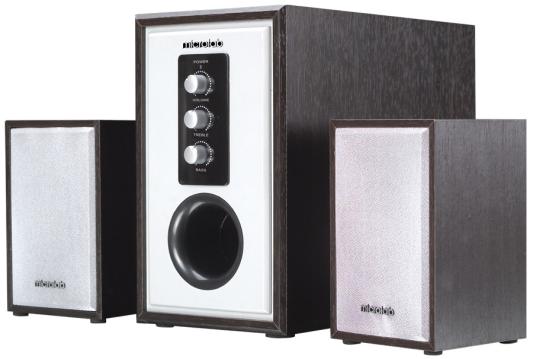 Колонки Microlab M520 Silver-Black <2колонки+сабвуфер, 17 Вт RMS