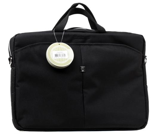 Сумка для ноутбука Continent CC-01 до 15,6" (нейлон, Black/Silver, 41 х 29 x 4 см)