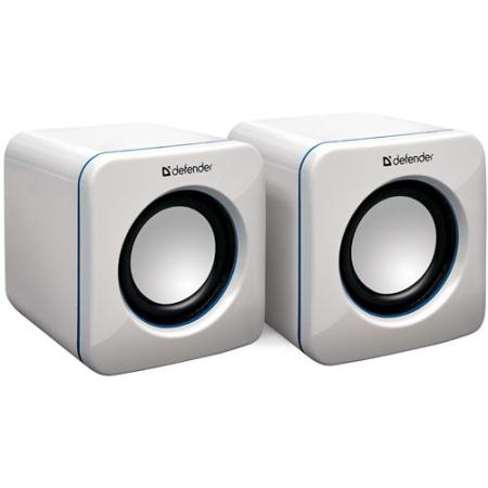 Колонки DEFENDER SPK-530 WHITE USB 2x2W, белые, USB интерфейс
