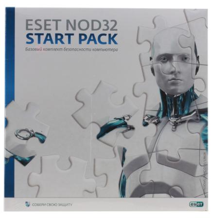 Антивирус ESET NOD32 START PACK- базовый комплект безопасности компьютера,  лицензия на 1 год на 1ПК  NOD32-ASP-NS(BOX)-1-1