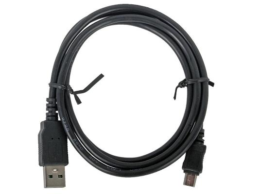 Кабель miniUSB 1м Gembird круглый черный