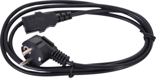Кабель питания Cablexpert PC-186, 1.8м, Schuko- C13, 6А, черный, с заземлением