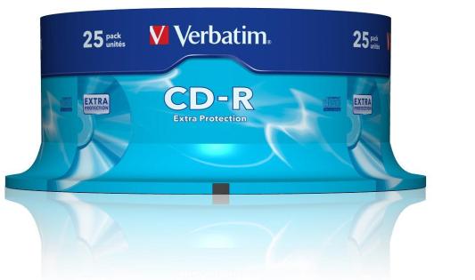 Диски CD-R 80min 700Mb Verbatim  52x  25 шт  Cake Box  DL  <43432