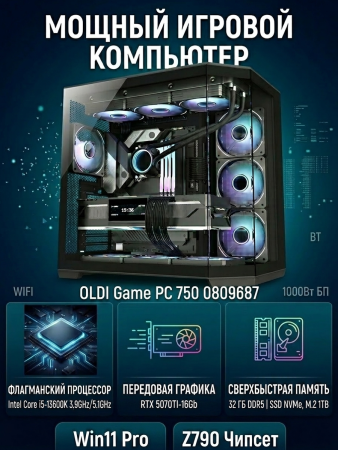 Компьютер OLDI ПЭВМ OLDI Game PC 750 0809687