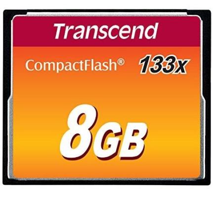 Карта памяти Compact Flash 8Gb Transcend <133x>