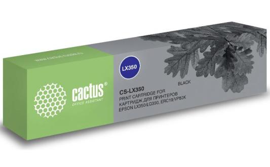 Картридж ленточный Cactus CS-LX350 для Epson LX350/LQ350/ERC19/VP80K черный