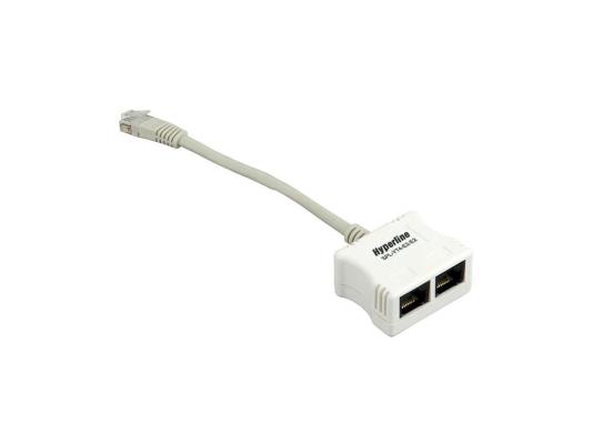Переходник-разветвитель Hyperline SPL-YT4-E2-E2  RJ-45 4Pr.T568A/T568B 2x2Pr.10BASE-T