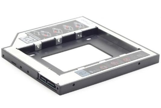 Низкопрофильный адаптер для 2.5-дюймового накопителя в отсек 5.25 дюйма 12мм Gembird MF-95-02