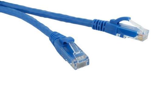 Патч-корд RJ45 - RJ45, 4 пары, UTP, категория 6, 3 м, синий, LSZH, LANMASTER LAN-PC45/U6-3.0-BL