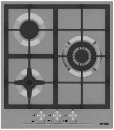 Варочная панель газовая Korting HG 465 CTX серебристый