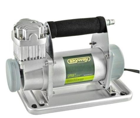 Компрессор SKYWAY БУРАН-10  металлический 60 л/мин с крокодилами