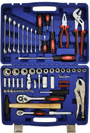 Набор инструмента AUTOVIRAZH AV-212072  72 предм. 1/2" 1/4"DR, CrV