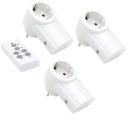 Радиоуправляемая  розетка c пультом RX-003 (один пульт, три розетки) 10-6030
