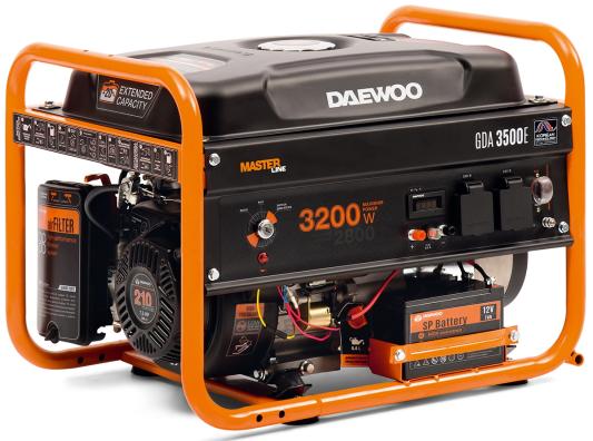 Генератор DAEWOO GDA 3500E  2.8/3.2кВт 230В 208см3 7.0лс 15л 2х230В 42кг
