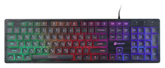 Клавиатура проводная Oklick 550ML USB черный