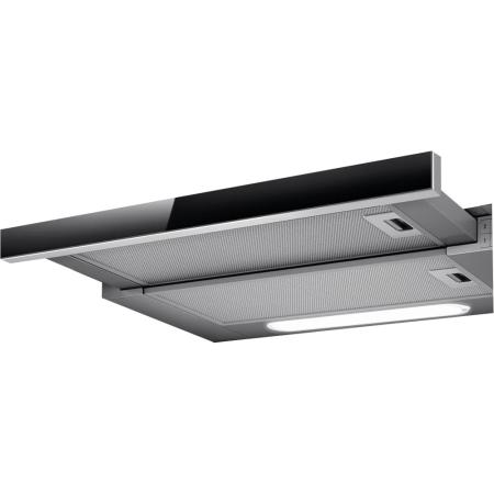 Вытяжка встраиваемая Elica ELITE 14 LUX GRVT/A/90-PRF0098879B нержавеющая сталь/черное стекло