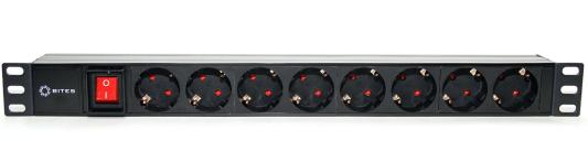 Блок розеток 5bites PDU819P-08 8 розеток черный