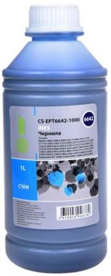 Чернила Cactus CS-EPT6642-1000 голубой 1000мл для Epson L100/L110/L120/L132/L200/L210/L222/L300/L312/L350/L355/L362/L366/L456/L550/L555/L566/L1300