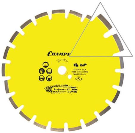CHAMPION Диск алмазный асфальт 350/25,4 Asphafight, шт
