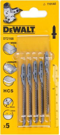 Пилки для лобзика DeWALT DT2168-QZ  по дереву HCS T 101 AO, 5шт.