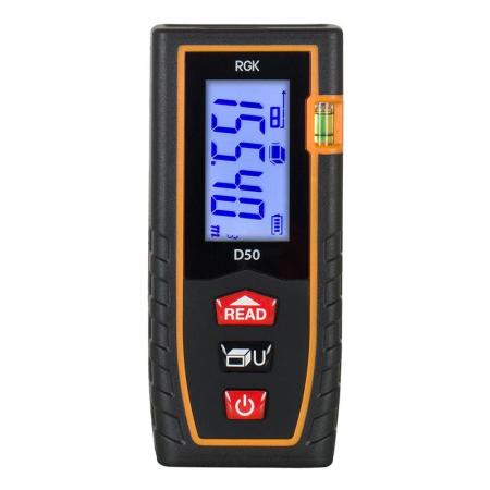 Дальномер RGK D50  ±2мм 50м дисплей IP54 2хААА 1.5В