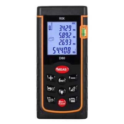 Дальномер RGK D80  ±2мм 80м дисплей IP54 2хААА 1.5В