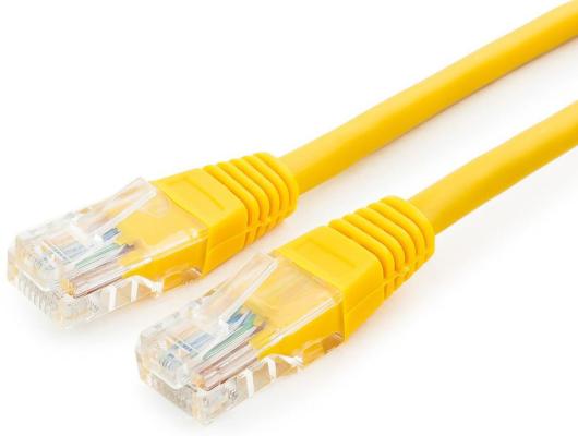 Патч-корд 5E категории UTP 0.25м желтый