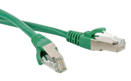 Патч-корд RJ45 - RJ45, 4 пары, FTP, категория 6A, 2 м, зеленый, LSZH, LANMASTER