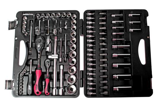 Набор головок JTC H096B  и вставок 1/4 & 1/2 6-гранных в кейсе 96пр.