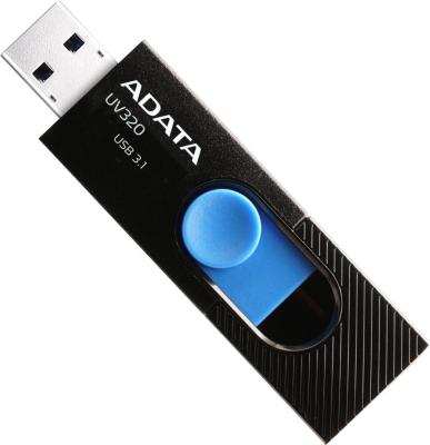 Флеш накопитель 64GB A-DATA UV320, USB 3.1, Черный/Голубой