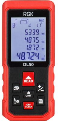 Дальномер RGK DL50  лазерный с угломером