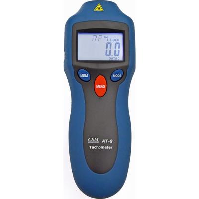 Тахометр CEM AT-8  цифровой, лазерный, контактно-бесконтактный