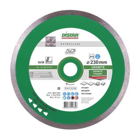 Диск алм. DISTAR 1A1R GRANITE RP35T 262132  230 Х 25.4 корона (сплошной)