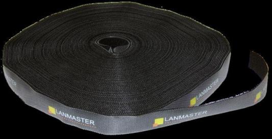 Хомут-липучка LANMASTER шириной 20 мм, 30 м, синий LAN-VCM30M-BL