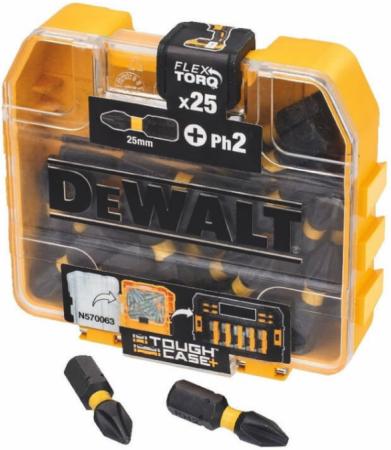 Набор бит EXTREME FlexTorq PH2 25 мм 25 шт. в кейсе DT70555T-QZ DeWalt