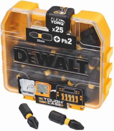 Набор бит EXTREME FlexTorq PZ2 25 мм 25 шт. в кейсе DT70556T-QZ DeWalt