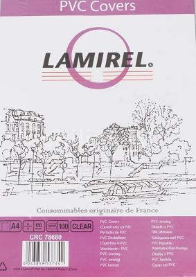 Обложка Fellowes Lamirel A4 прозрачный 100шт LA-7868001