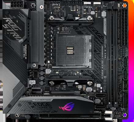 Материнская плата ASUS ROG STRIX X570-I GAMING Socket AM4 AMD X570 2xDDR4 1xPCI-E 16x 4 mini-ITX Retail 90MB1140-M0EAY0