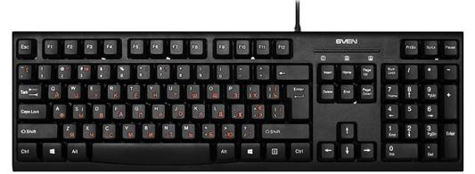 Клавиатура проводная Sven KB-S300 USB черный