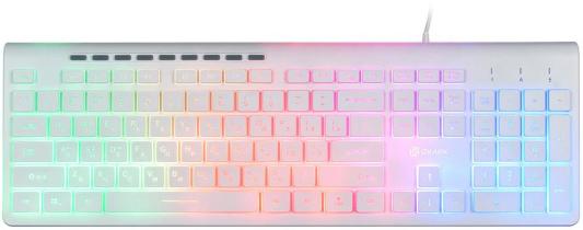 Клавиатура проводная Oklick 490ML USB белый