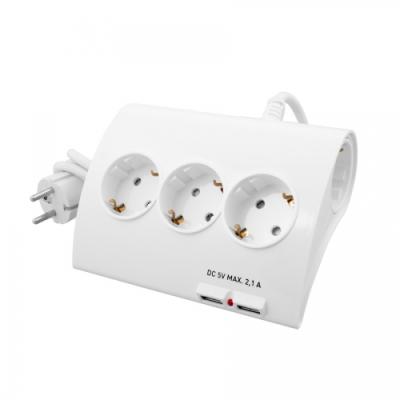 Сетевой разветвитель СТАРТ 4680024810449 5 розеток 2xUSB 1.5 м