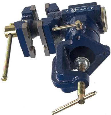 Тиски слес.поворот.КОБАЛЬТ 910-010  наст.шир.губок 63мм захват 58мм 4кг наков.поворот в 2 плоск.кор