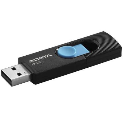 Флешка 64Gb A-Data AUV220-64G-RBKBL USB 2.0 черный голубой AUV220-64G-RBKBL