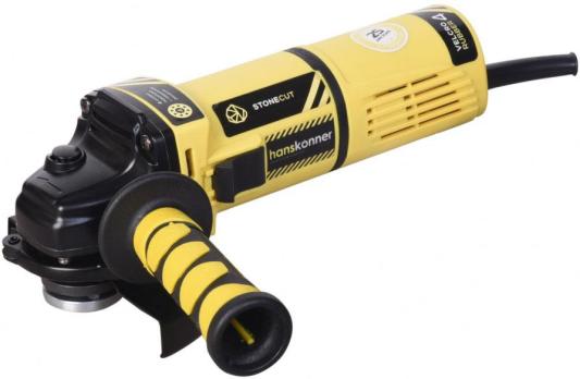 Hanskonner HAG10125 Машина углошлифовальная [HAG10125] { 125 мм,1000Вт,11000об/м, быст.кожух, 4м рез.кабель }