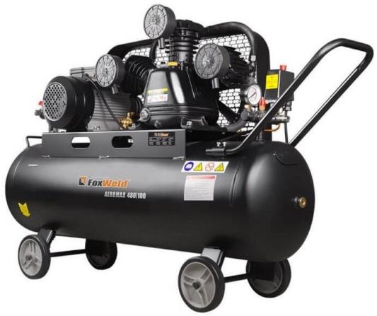 FOXWELD  Компрессор масляный ременной AEROMAX 480/100{ (2,2 кВт, 220В, 480л/мин, бак 100л, FoxWeld)} [5887 fw]