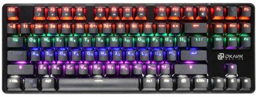 Клавиатура проводная Oklick 969G SHOTGUN USB черный