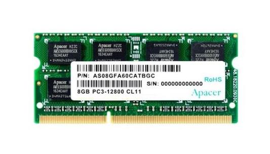 Оперативная память для ноутбука Apacer DS.08G2K.KAM SO-DIMM 8Gb DDR3 1600 MHz DS.08G2K.KAM