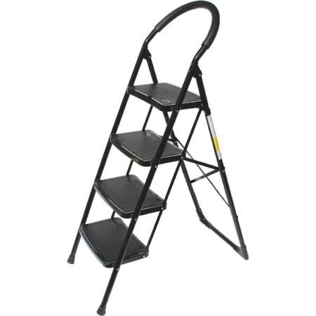 Стремянка WIPRO 9904 Жираф  4 прорезиненные ступени, сталь, высота 0.92м, макс. нагрузка 150 кг