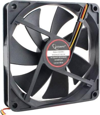 Gembird Вентилятор 140x140x25, шарикоподшипник, 3 pin, провод 40 см (D14025BM-3)