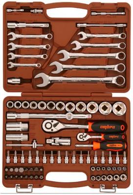 OMT82S Набор инструмента универсальный 1/4", 1/2"DR, 82 предмета, шт